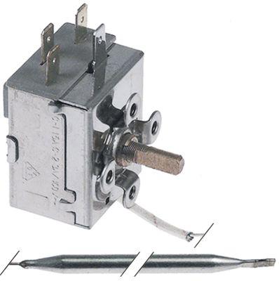Termostat T.maks. 85°C 1-polet 1CO 15A Føler ø 6mm Føler L 78mm Kapillærrør 1000mm Pakdås
