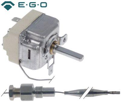 Termostat 1-polet Føler ø 6mm Føler L 135mm Kapillærrør 710mm Arbejdsområde 31-86°C EGO