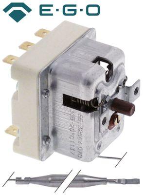 Sikkerhedstermostat Frakoblingstemp. 305°C 3-polet Føler ø 6mm Føler L 77mm Pakdåse  -