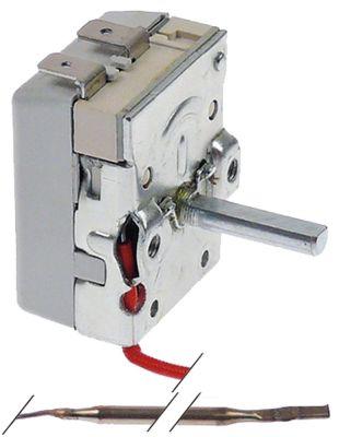 Termostat T.maks. 309°C 1-polet 16A Føler ø 3mm Føler L 160mm Kapillærrør 850mm Akse ø 6x