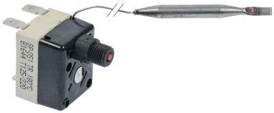 Sikkerhedstermostat Frakoblingstemp. 180°C 2-polet 16A Føler ø 6mm Føler L 59mm Kapillærrør