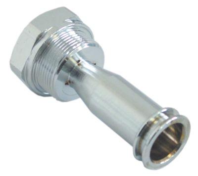 Dyseholder Gevind M30x1,5 Messing forkromet ø 255mm L 665mm SW 36 IG 1 M6 IG M16x1,5