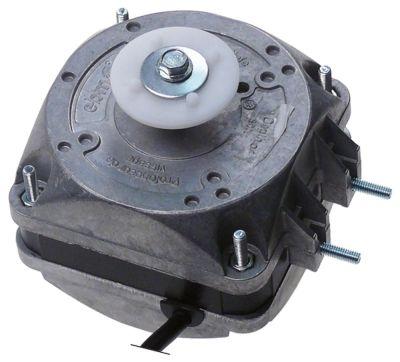 Ventilatormotor 5W 230V 60Hz B 76mm K 15mm E 43,5mm Udvendige mål 83x83mm Kabellængde 300mm