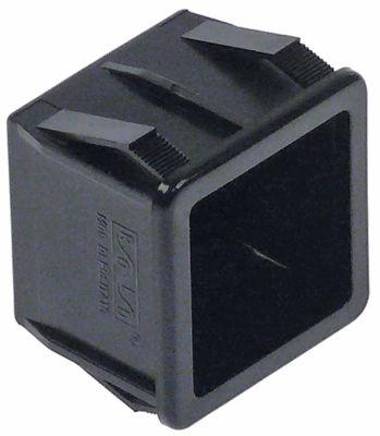 Elementholder sort Indbygningsmål 28,5x28,5mm til Tryktaster 23x23mm enkel