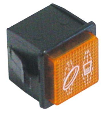 Signallampefatning Indbygningsmål 28,5x28,5mm orange Tilslutning Cyklus