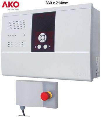 refrigeration controller for walk-in fridges AKO type AKO-156332 mounting measurements 330x214mmmm