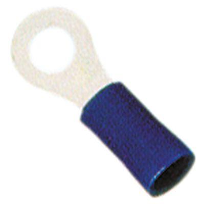 Kabelsko O ø4,3 mm. 2,5mm²100 stk. pvc blå  t.max. 75°C